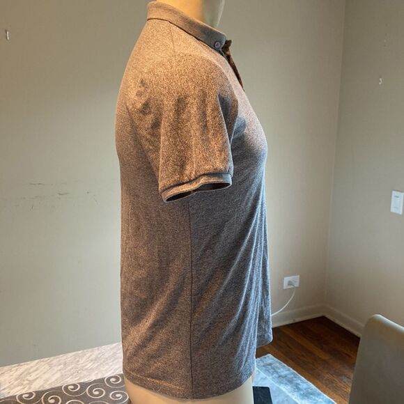 Mufiasiti Extra Large. Grey polo. Plastic logo on upper-chest. Cotton/spandex. - Picture 4 of 7